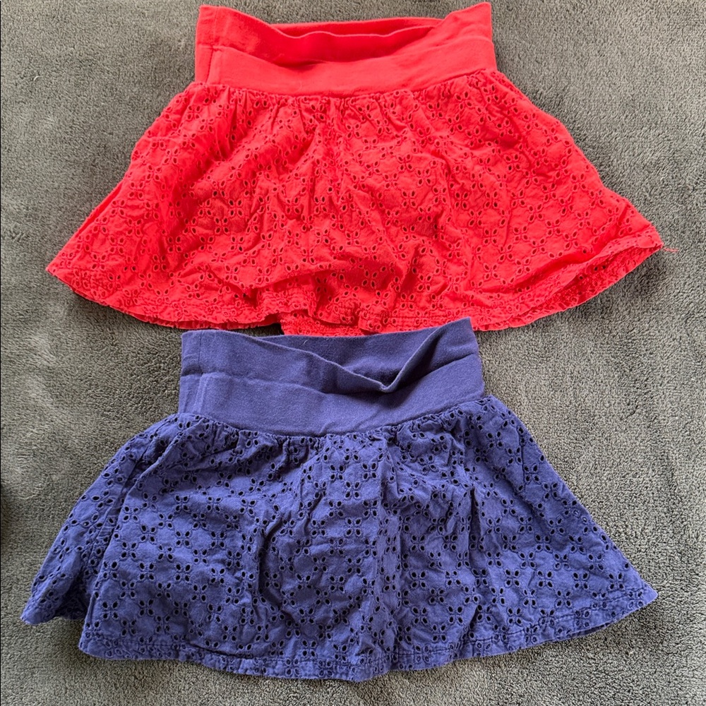 Carter's girls lined skirts 24 months